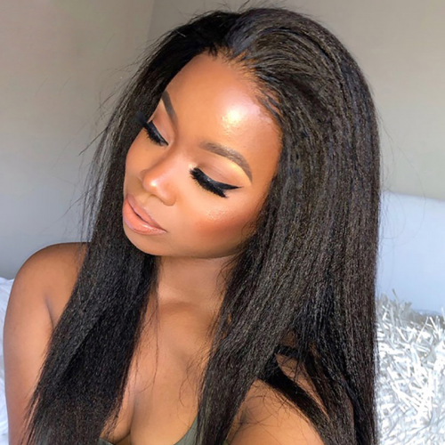  HD Lace Kinky Straight 13x4 Lace Front Wigs（Full Frontal） | Human Hair Wig | Lace Front
